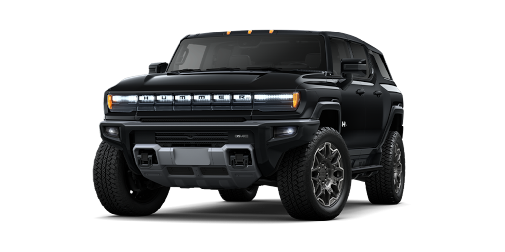 SUV de lujo GMC hummer EV en color void black