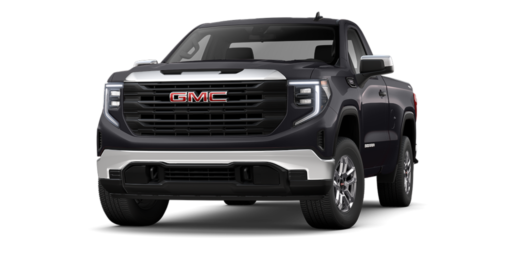 GMC Sierra 2026 versión Regular Cab color Dark Gray Rush Metallic