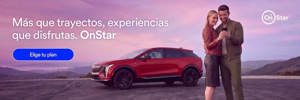 Ecosistema OnStar con Wi-Fi, control remoto del vehículo y asistencia 24/7.
